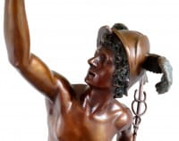 Hermes, messenger of the gods - Bronze - sign. Giambologna