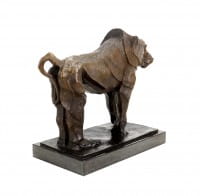 Limited Bronze Sculpture - Sacred Baboon - Signed Bugatti - Bronze Ape
