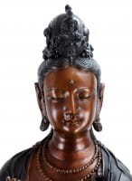 White Tara - Bronze Buddha Statue - Yoga Zen Sculpture - Sign. Milo