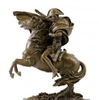 Bronze Figure - Napoleon on Horseback - signed Claude