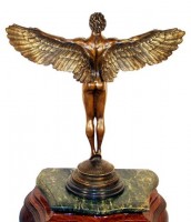 Large Ikarus Sculpture - Erotic Gay Bronze - A.A. Weinman