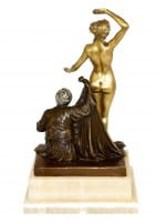 Art Nouveau Statue - The Slave’s Fate (1910) - Signed by Theodor