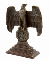 Imperial Eagle on an Iron Cross - First World War - Real Bronze