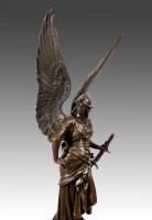 Amazing large bronze sculpture angel - Paix - from Jules Coutan