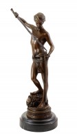 Bronze statue - David after the fight - sign. Antonin Mercié