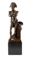 Historic bronze figure - Napoleon Bonaparte - sign. Milo