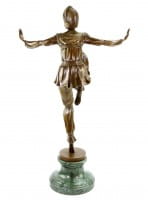 Art Deco Bronze Sculpture - Revue Dancer - signed Chiparus