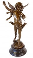 XXL Art Nouveau Sculpture - Dancing Angel Cupid - Moreau