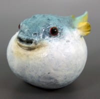 Puffer Fish - Bronze Miniature by Martin Klein - Animal Figurine