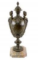 Vase on Marble Base - Real Bronze - signed by Fammand