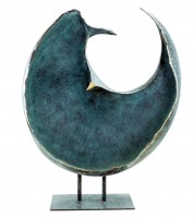 Tall Limited Bronze Relief - The Sphere - Sculpture by Martin Klein Tall Limited Bronze Relief - The Sphere - Sculpture by Martin Klein