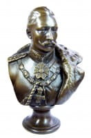 William II. - German Emperor bronze bust signed 