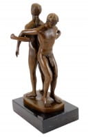 Erotic Bronze - Gay couple in acrobatic position - sign. M. Nick