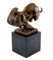 Cubist Bull in miniature format - Real Bronze - Milo