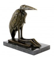 Bronze Bird by Rembrandt Bugatti - Marabou Stork - signed