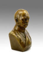 Otto von Bismarck - bronze bust signed Milo