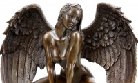Erotic Angel Statue - Female Nude - Angel Sculpture - Patoue