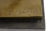 Bronze Sculpture - Diana and Hound - sign. Edward McCartan