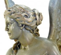 Tall Limited Bronze Angel Statue - signed Thorvaldsen - Sculpture