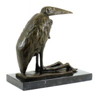 Bronze Bird by Rembrandt Bugatti - Marabou Stork - signed