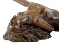 Bondage Girl Chantal - Erotic Sex Bronze - sign. J. Patoue