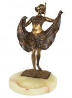 Vienna Bronze Figurine - Female Oriental Dancer - Bergmann Seal