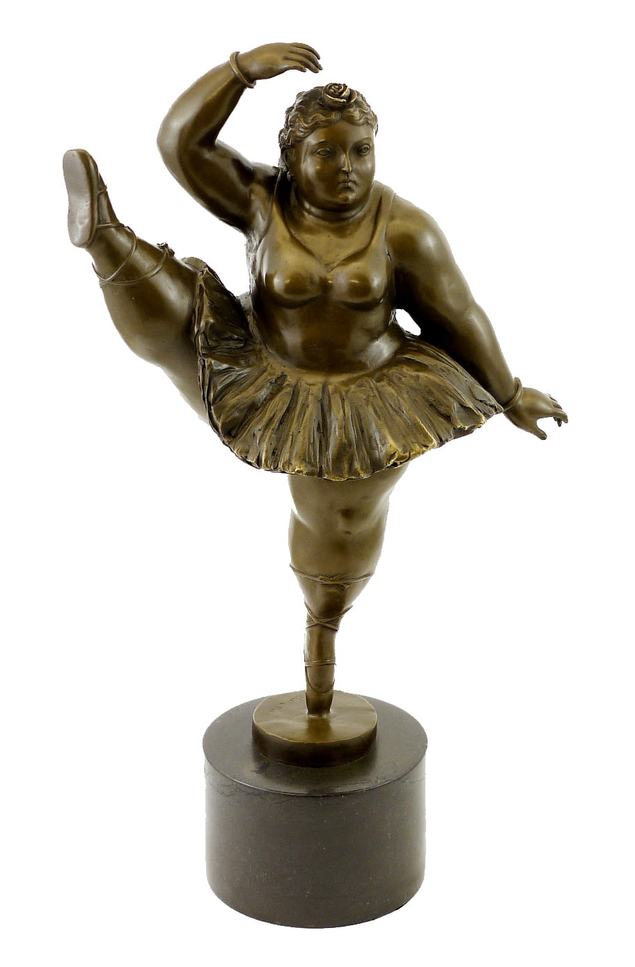 ærme indre budbringer Bronze Figurine - Ballerina with leg up - sign. Fernando Botero