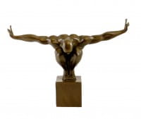 Modern Bronze Figure - The Athlete - signed Milo