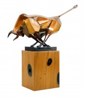 Contemporary Bronze Bull Sculpture by Martin Klein - Bull - Limited Figurine