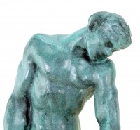 Modern Art male Bronze - Adam - signed Auguste Rodin