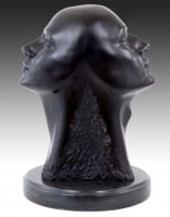 Contemporary Art Bronze Sculpture - Head of Janus - Martin Klein