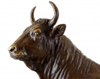 Animal Bronze Sculpture - Bull / Taurus - Signed by Bonheur