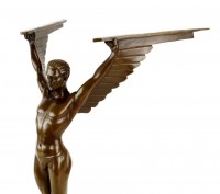 Icarus Art Deco Bronze Sculpture - Signed Gennarelli