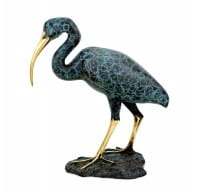 Bronze Bird Figurine - Sacred Ibis - Signed Martin Klein