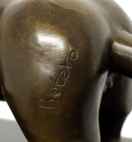 Modern Art Animal Bronze - El Gato, signed F. Botero