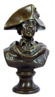 Frederick II. the Great bronze bust statue signed
