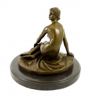 Art Nouveau Bronze Figure (1881) - Spring - sign. Peter Breuer