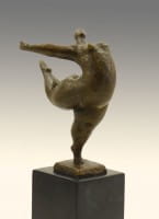 Modern Art Bronze - Chubby Female Dancer - signed Milo