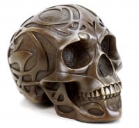 Tribal Skull - Tattoo Skull - Skull Bronze Figurine - Stevens