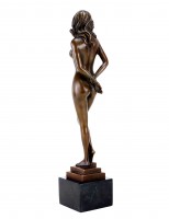 Nude Beauty - Erotic Girl Lara - Signed Nick - Bronze Sexy Nude