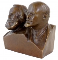 Bronze Bust - Marx and Lenin - Bronze Figurine