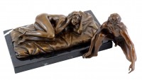 Blow Job / Sex Scene - Erotic bronze figure - 2-piece - M. Nick