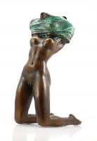 Erotic Figure - Striping Virgin / Woman - sign. Milo after Vital