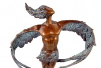 Contemporary Bronze Statue - Icarus´20 - signed Martin Klein
