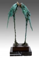 Abstract Bird Sculpture - Masquerade - Animal Figurine - Martin Klein