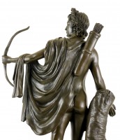 Antique Bronze Sculpture - Apollo Belvedere - by Leochares