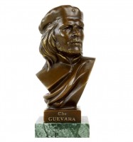 Che Guevara Bronze Bust - Revolutionary - Signed