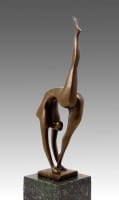 Modern Art bronze sculpture jointed nude dancer from Milo