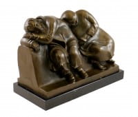 Modern Bronze Sculpture - Sleeping Drifters - Ernst Barlach