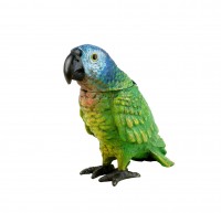 Hand Painted Parrot - Vienna Bronze Match Stand - Bird Figurine